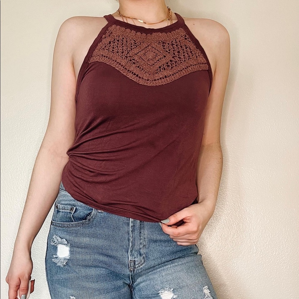 Mudd lacey tank top